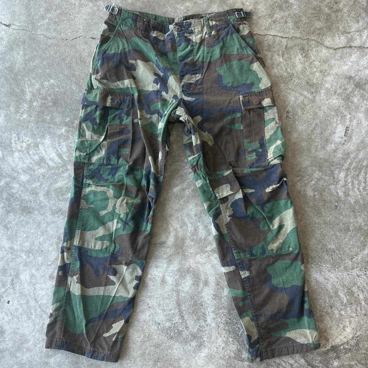 Men's Brown and Green Trousers | Depop