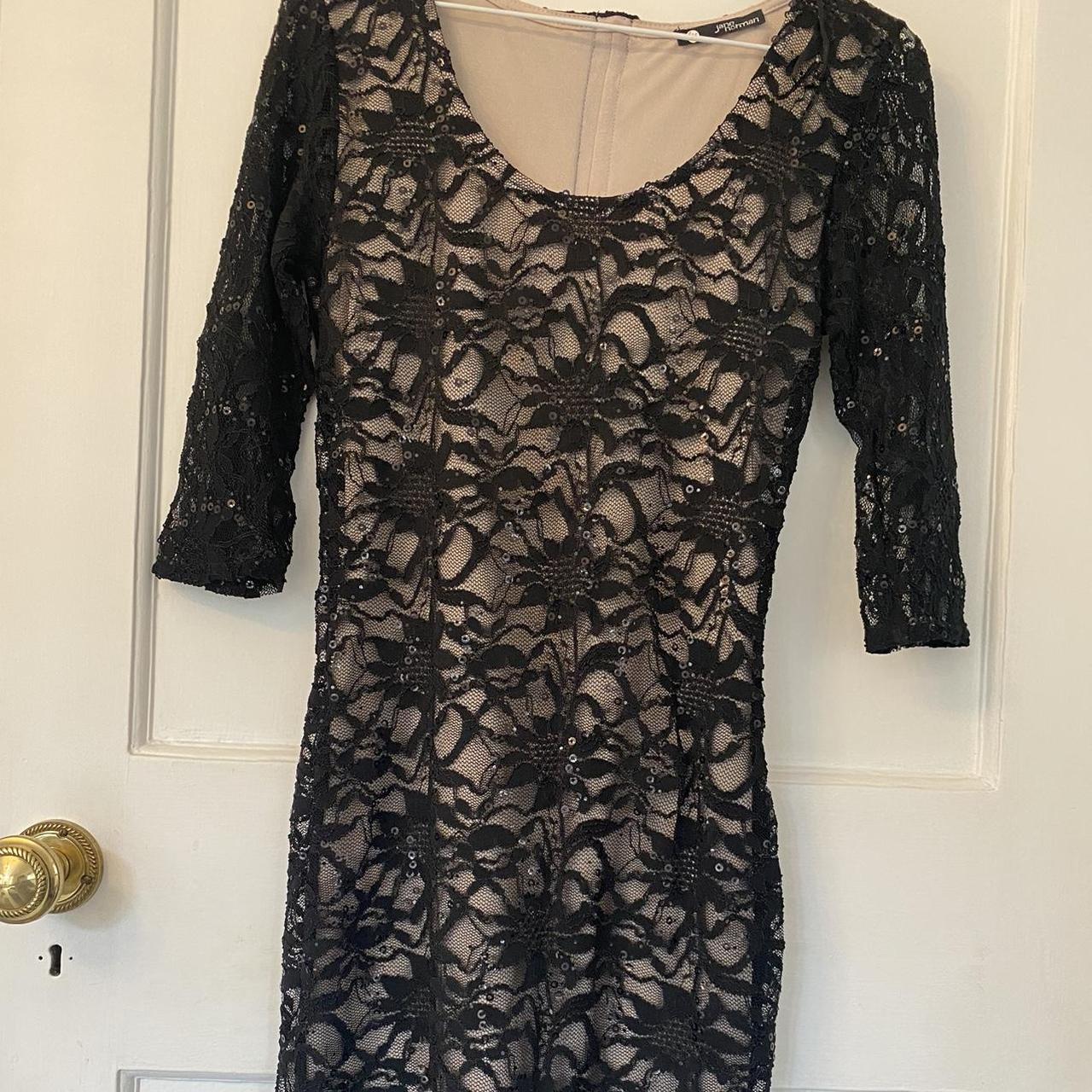 Black dress Jane Norman Lovely black and beige... - Depop