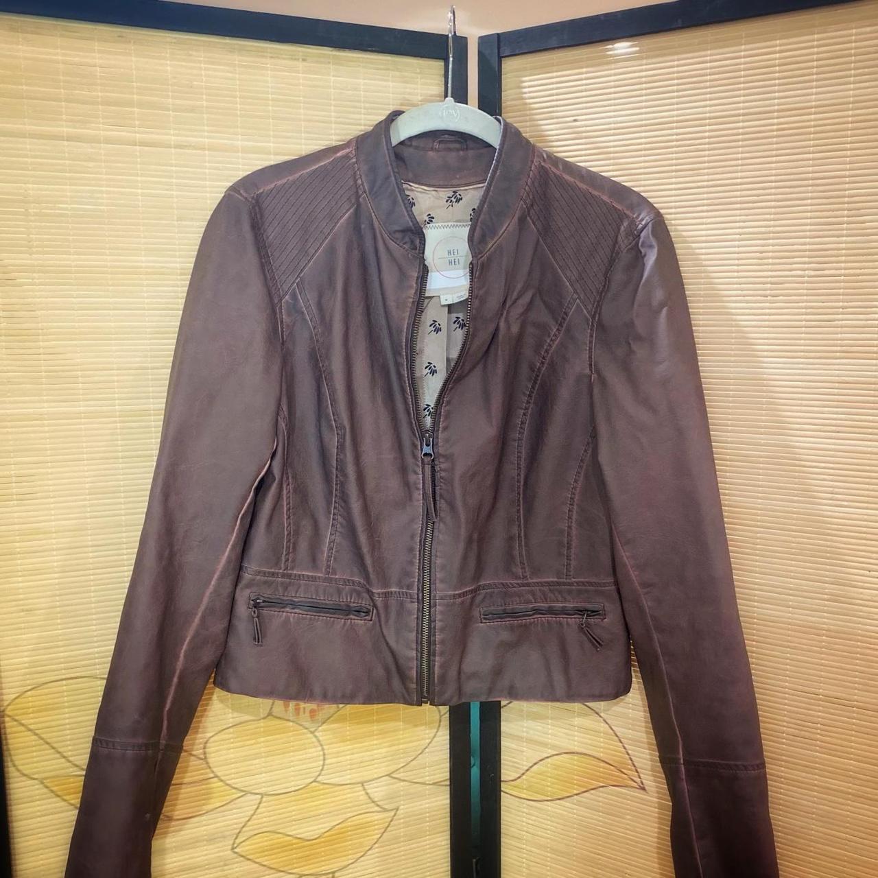 Hei hei shop vegan leather jacket