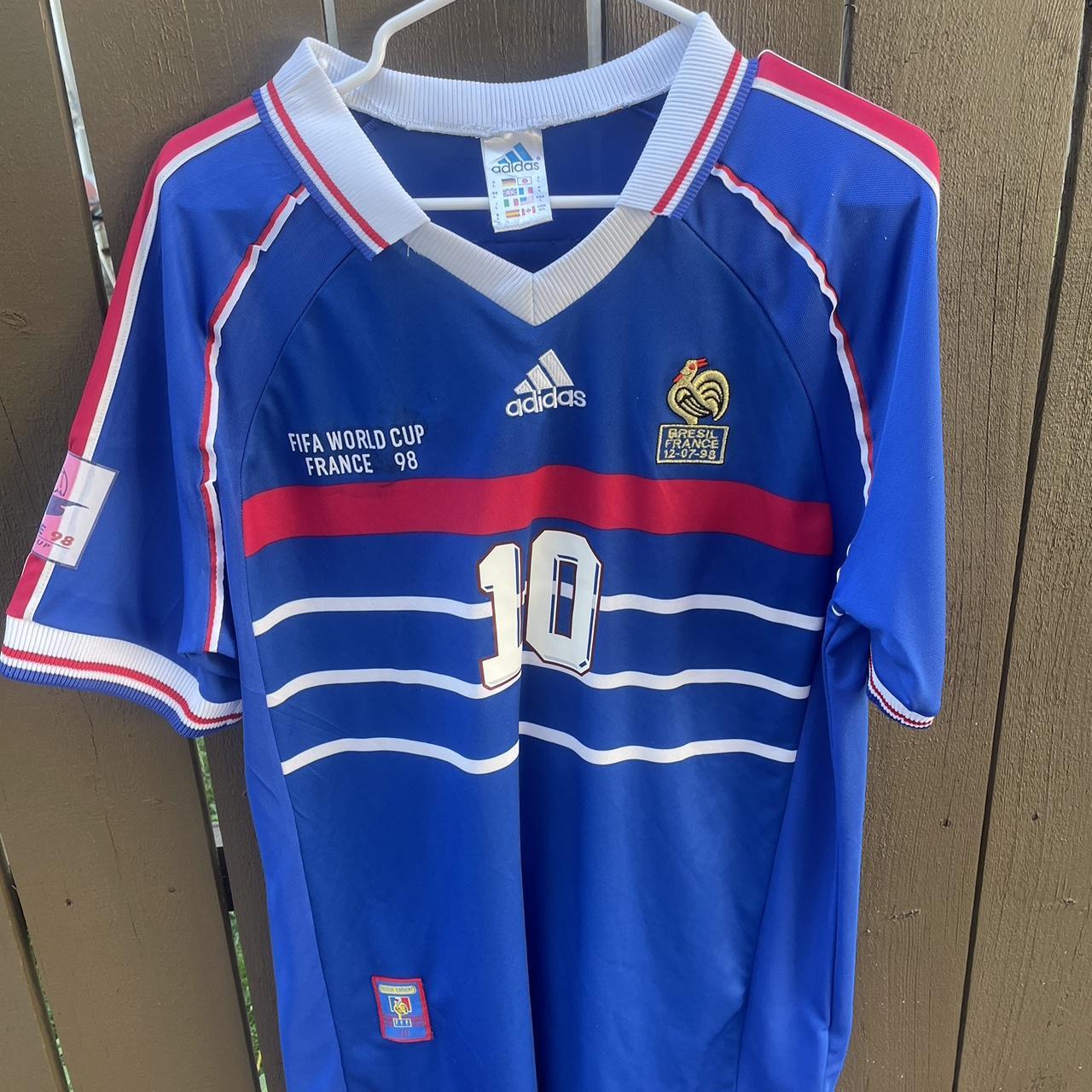 1998 World Cup France Home Kit - Depop