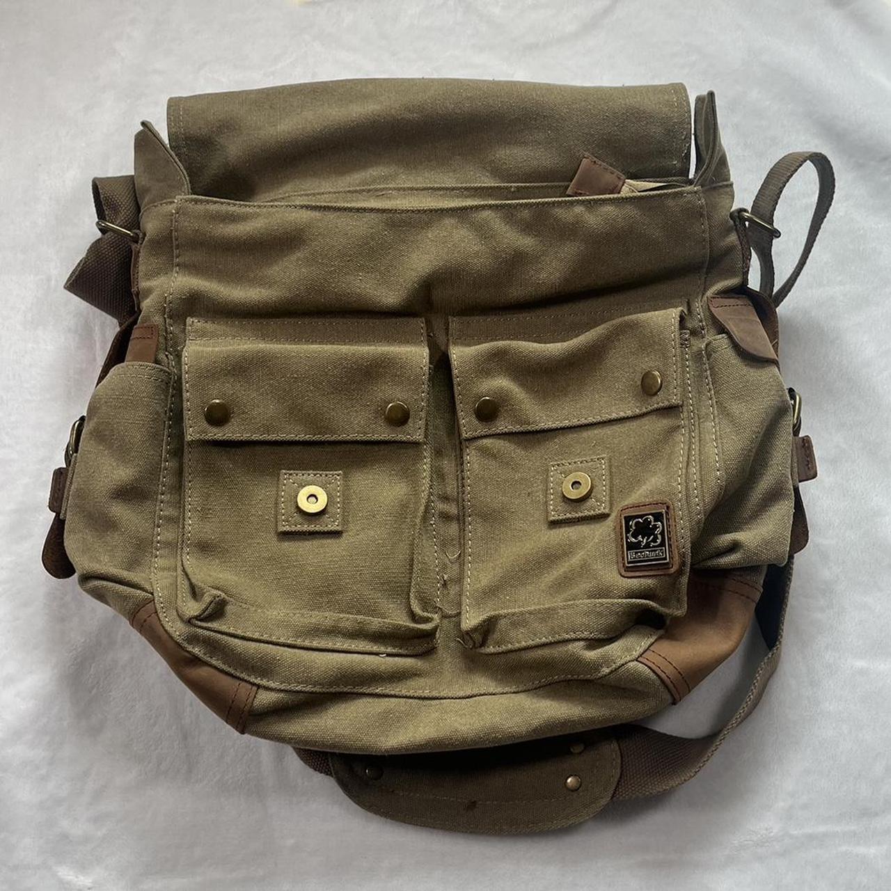 really cool cargo messenger bag great condition,... Depop