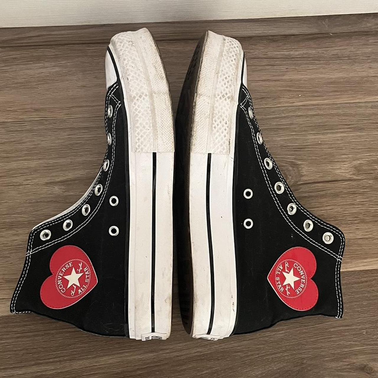 Heart platform converse ! No laces Bottoms are... Depop