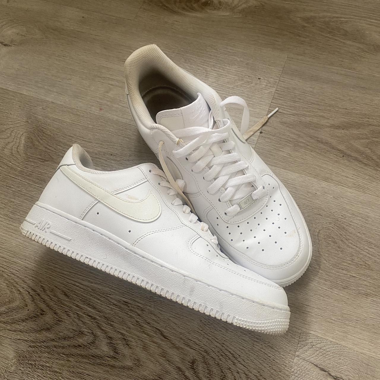 Slightly worn af1 (white Air Force 1ns) in men’s ... - Depop