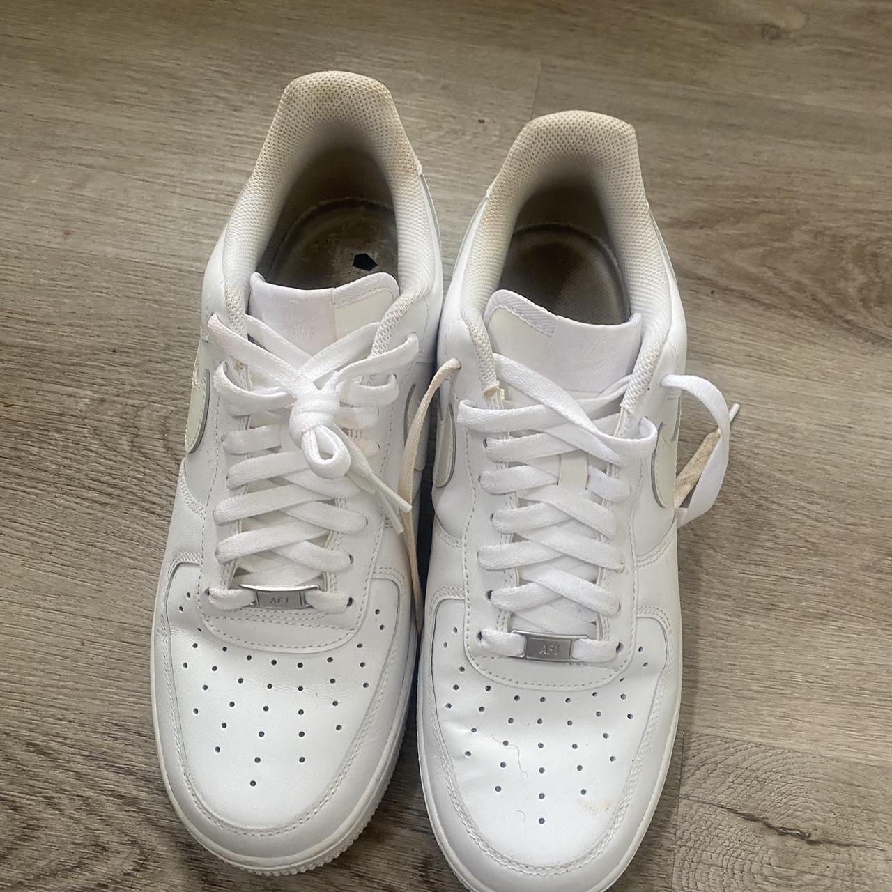 Slightly worn af1 (white Air Force 1ns) in men’s ... - Depop