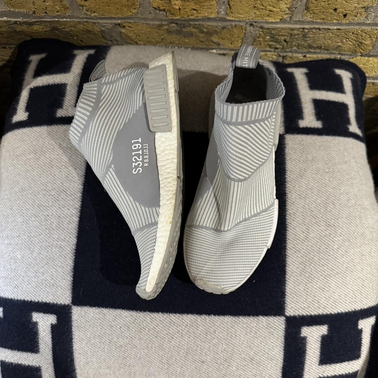 Nmd city sock grey white best sale