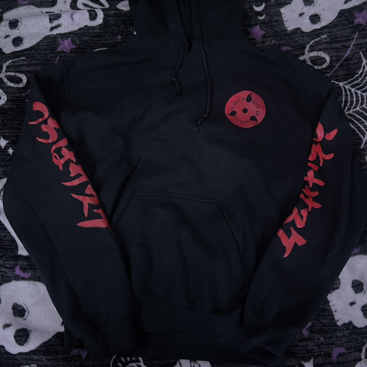 Naruto Sasuke Hoodie Barely worn no flaws Best. Depop