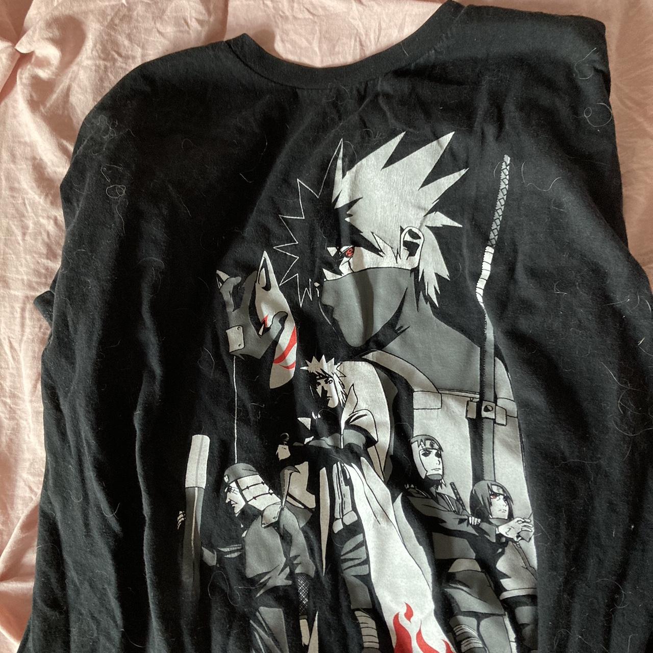 Black Naruto Anime Shirt Size: XL 2002-2007 ✨Depop... - Depop