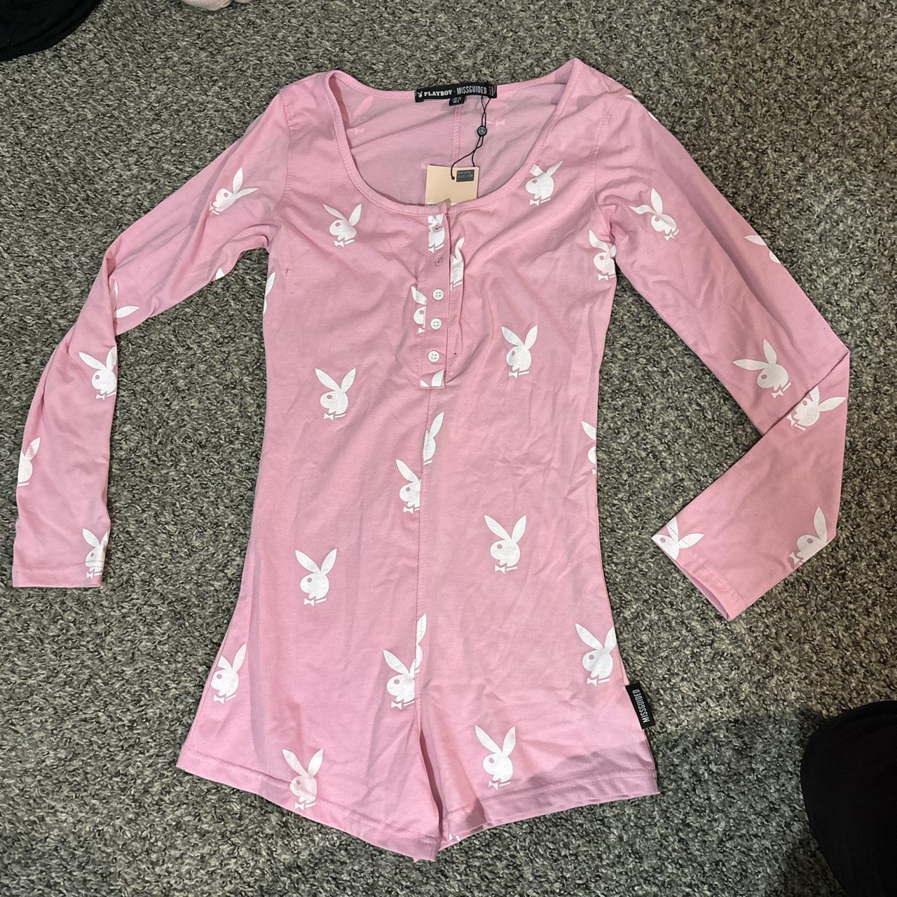 Playboy x misguided romper, never worn still with tags Depop