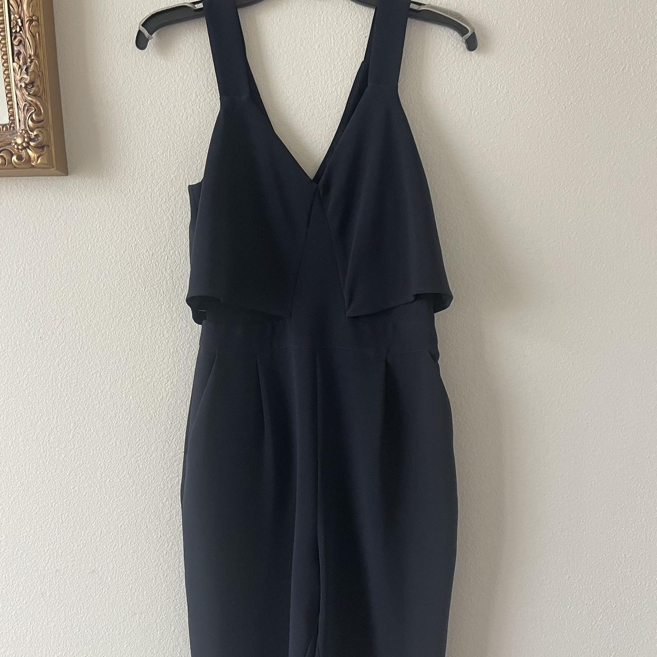 Zara Women's Navy Jumpsuit Depop