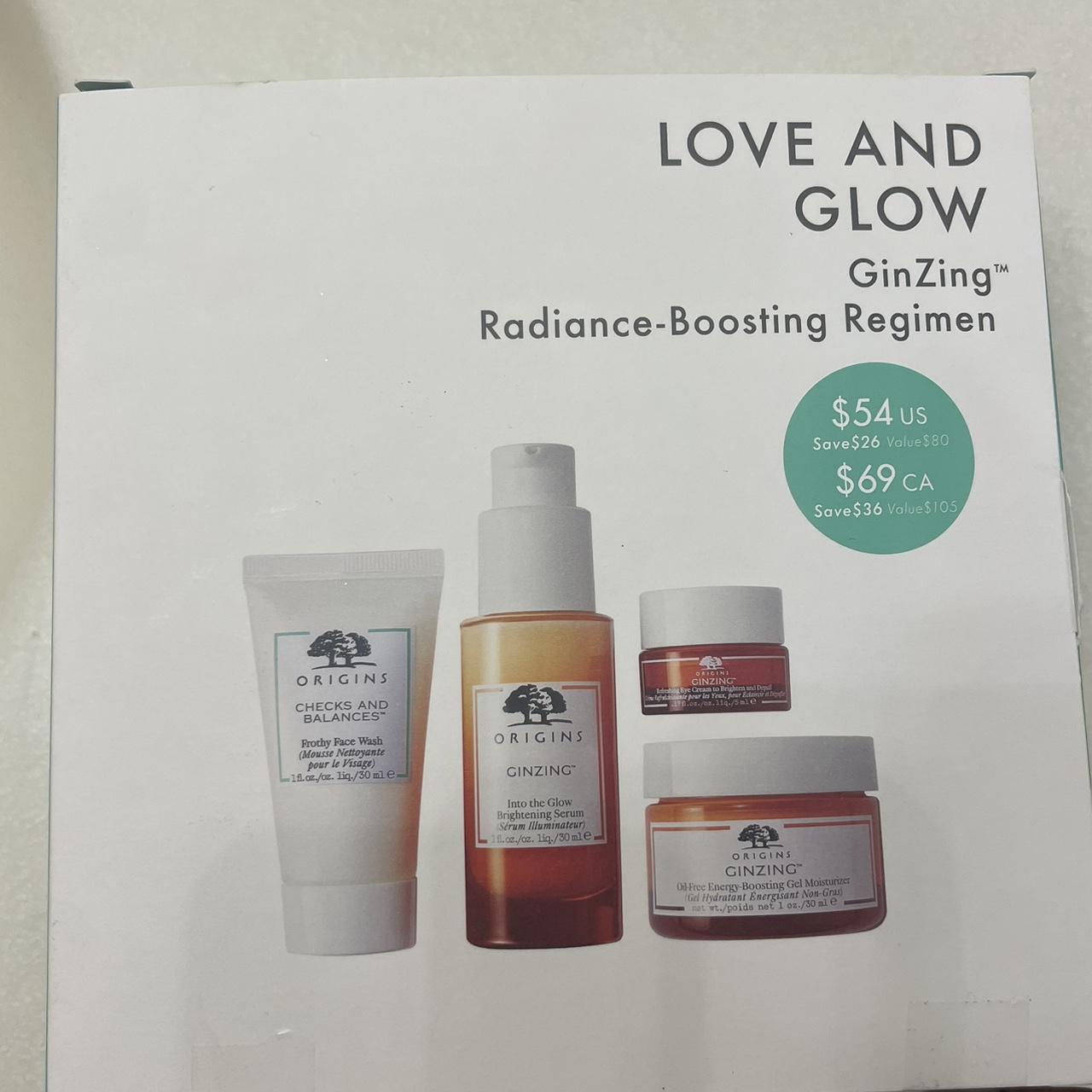 Origins skin care kit. Love and Glow GinZing... Depop