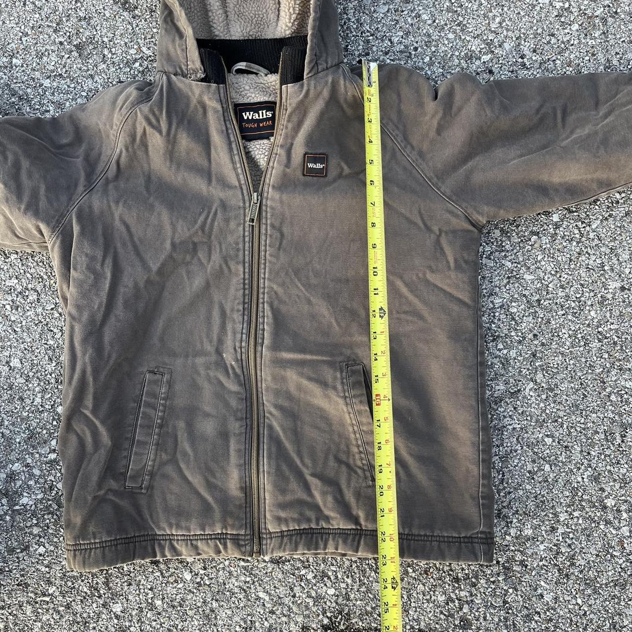 Carhartt like Sherpa canvas jacket walls women’s... Depop