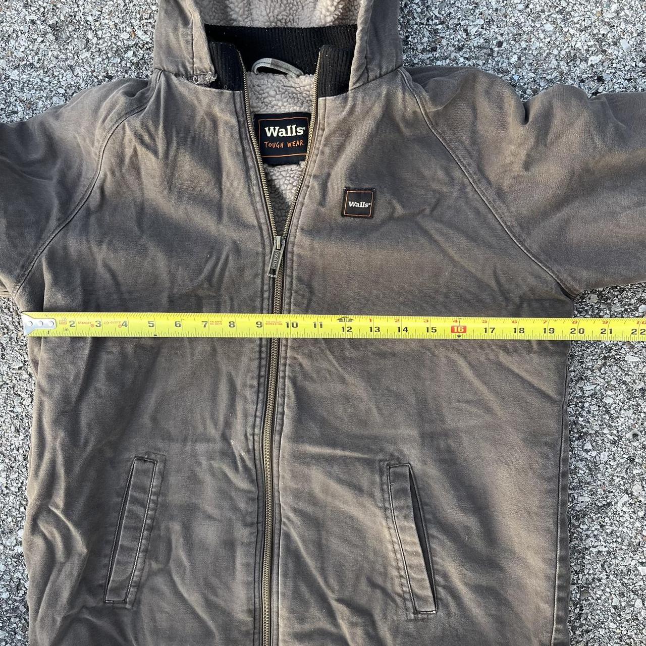 Carhartt like Sherpa canvas jacket walls women’s... Depop