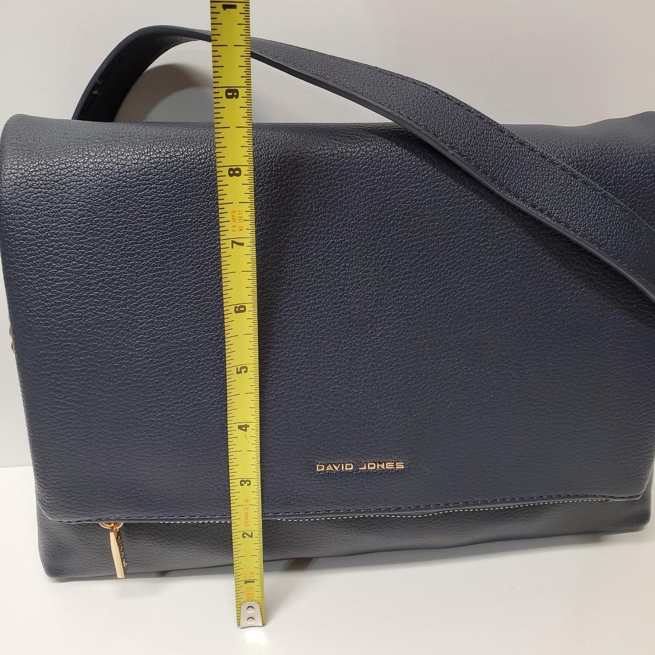 David jones navy blue flap crossbody bag with... Depop