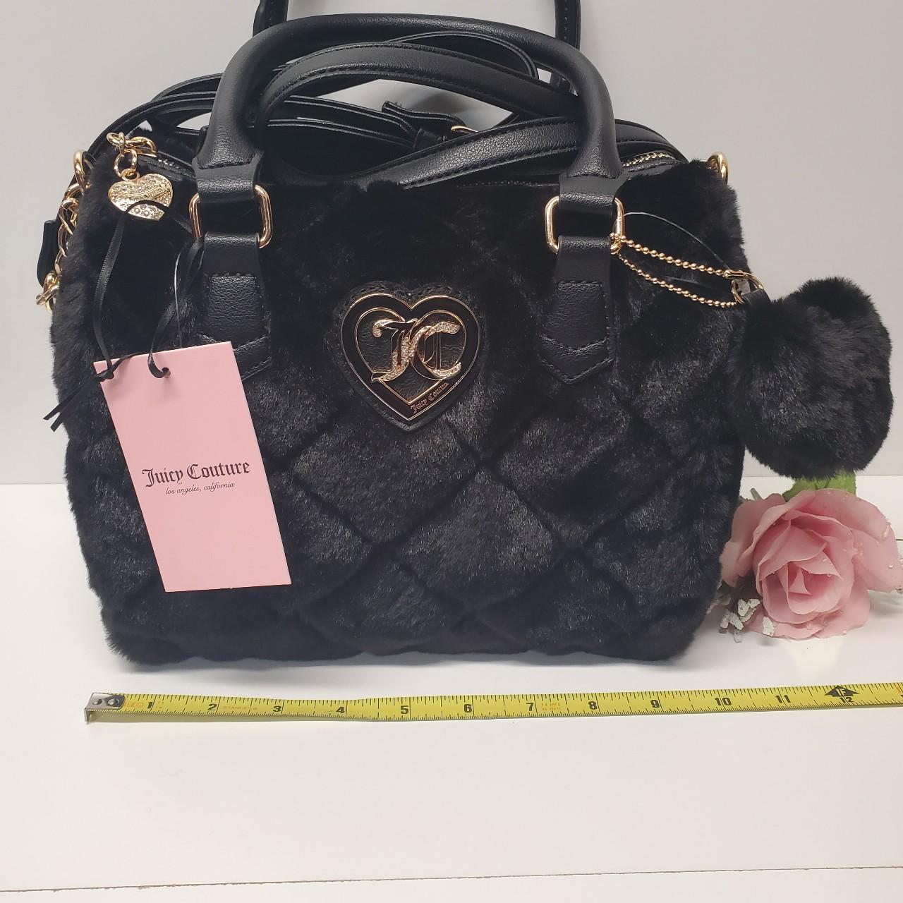 Juicy outlet couture faux fur satchel