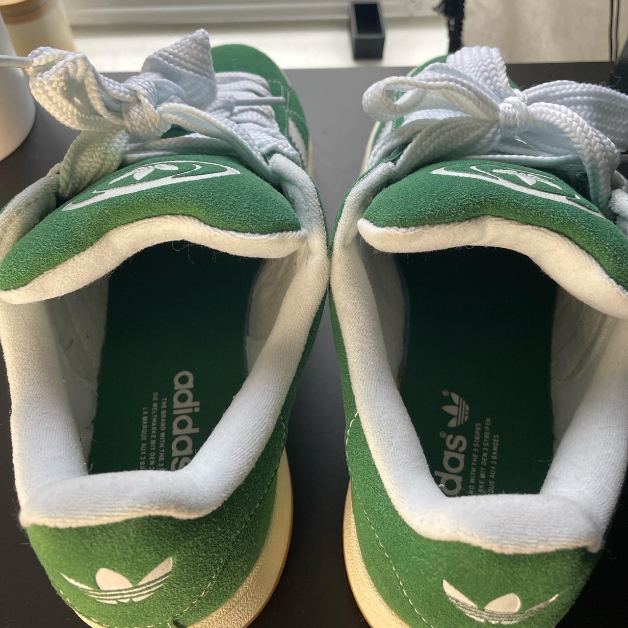 Adidas campus 00 green Slightly worn little signs of... - Depop