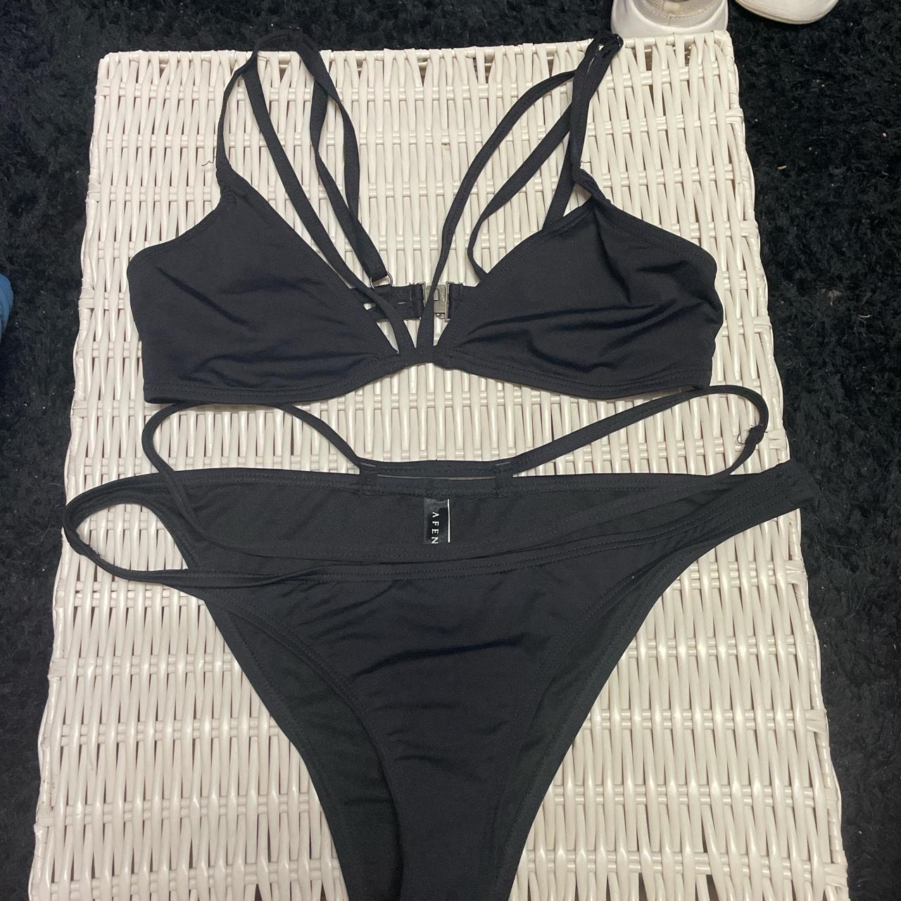 Afends Black Bikini UK 10 but would fit UK 8 as... Depop