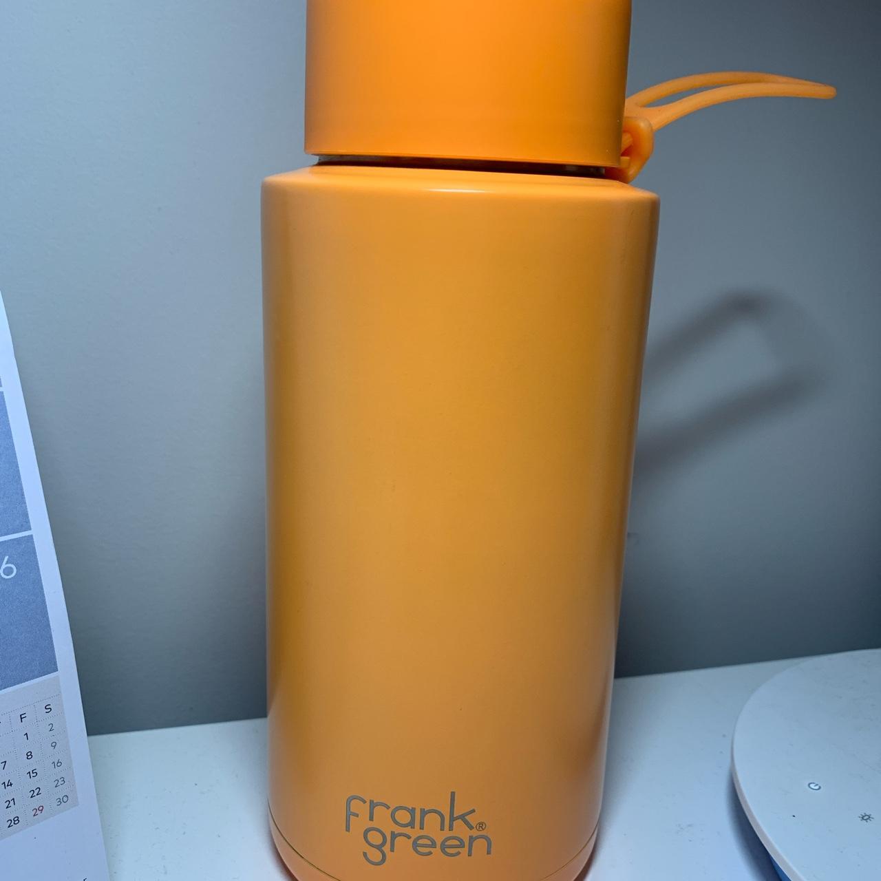 Orange frank green Drink bottle Used abt twice In... Depop