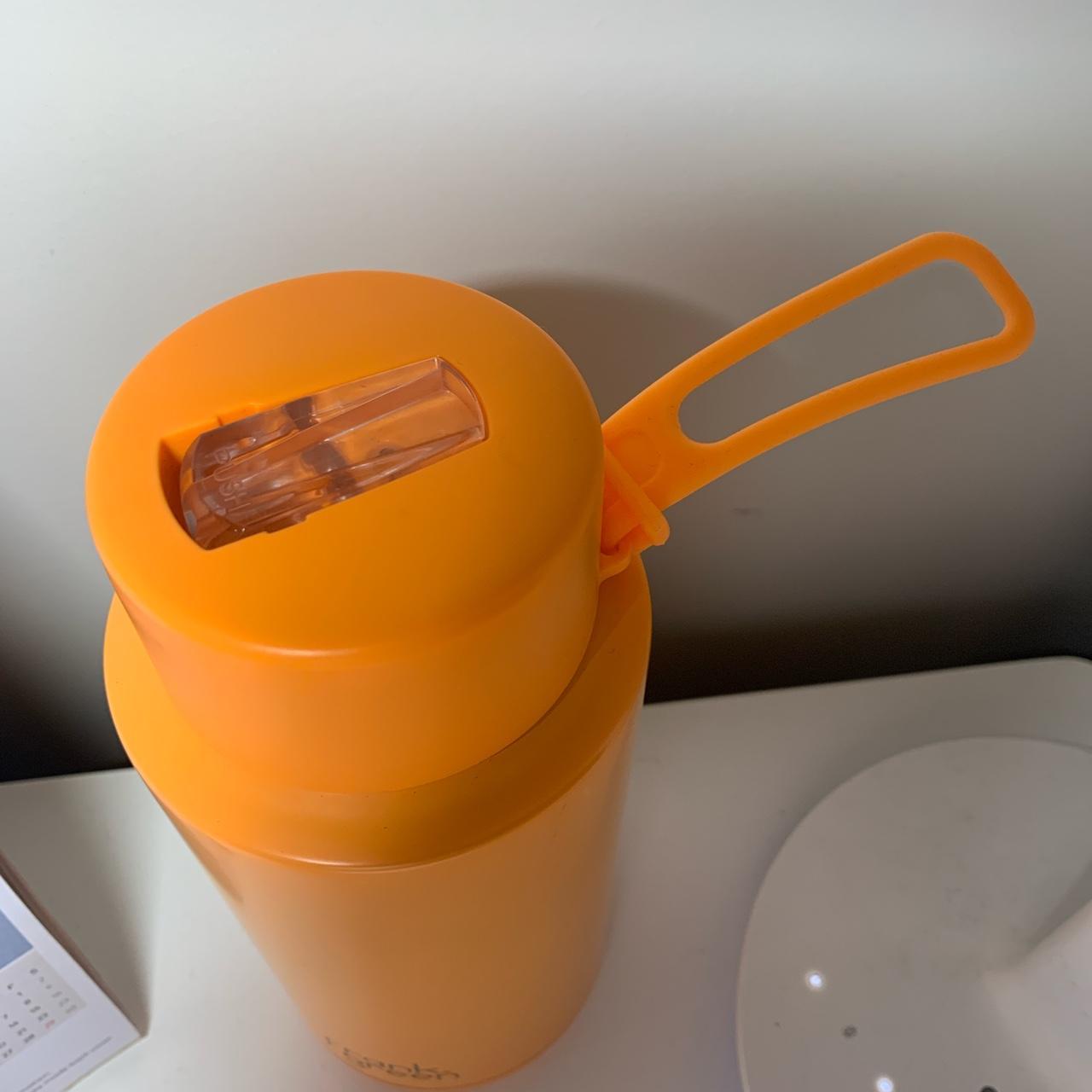 Orange frank green Drink bottle Used abt twice In... Depop