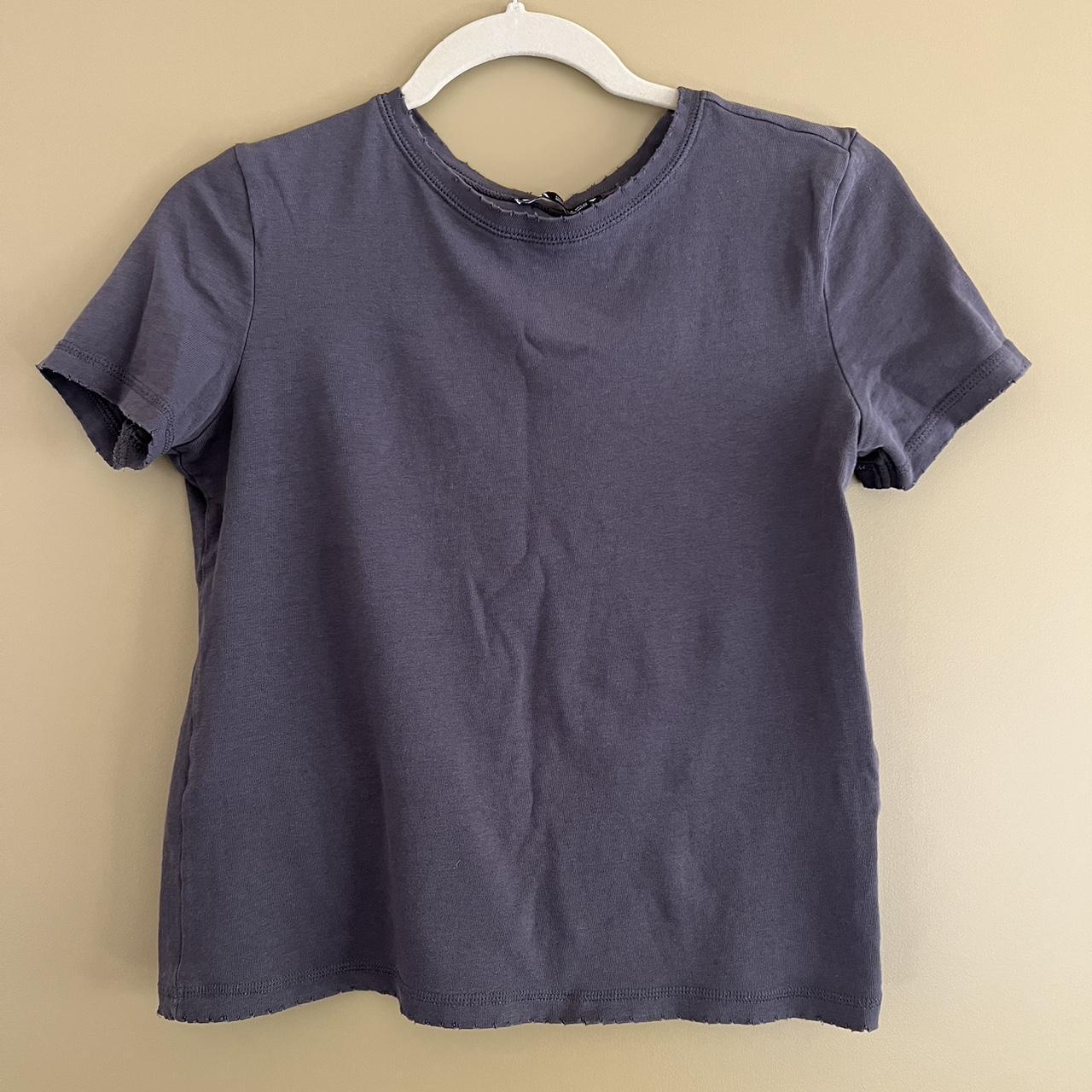 Zara Women's Grey T-shirt | Depop