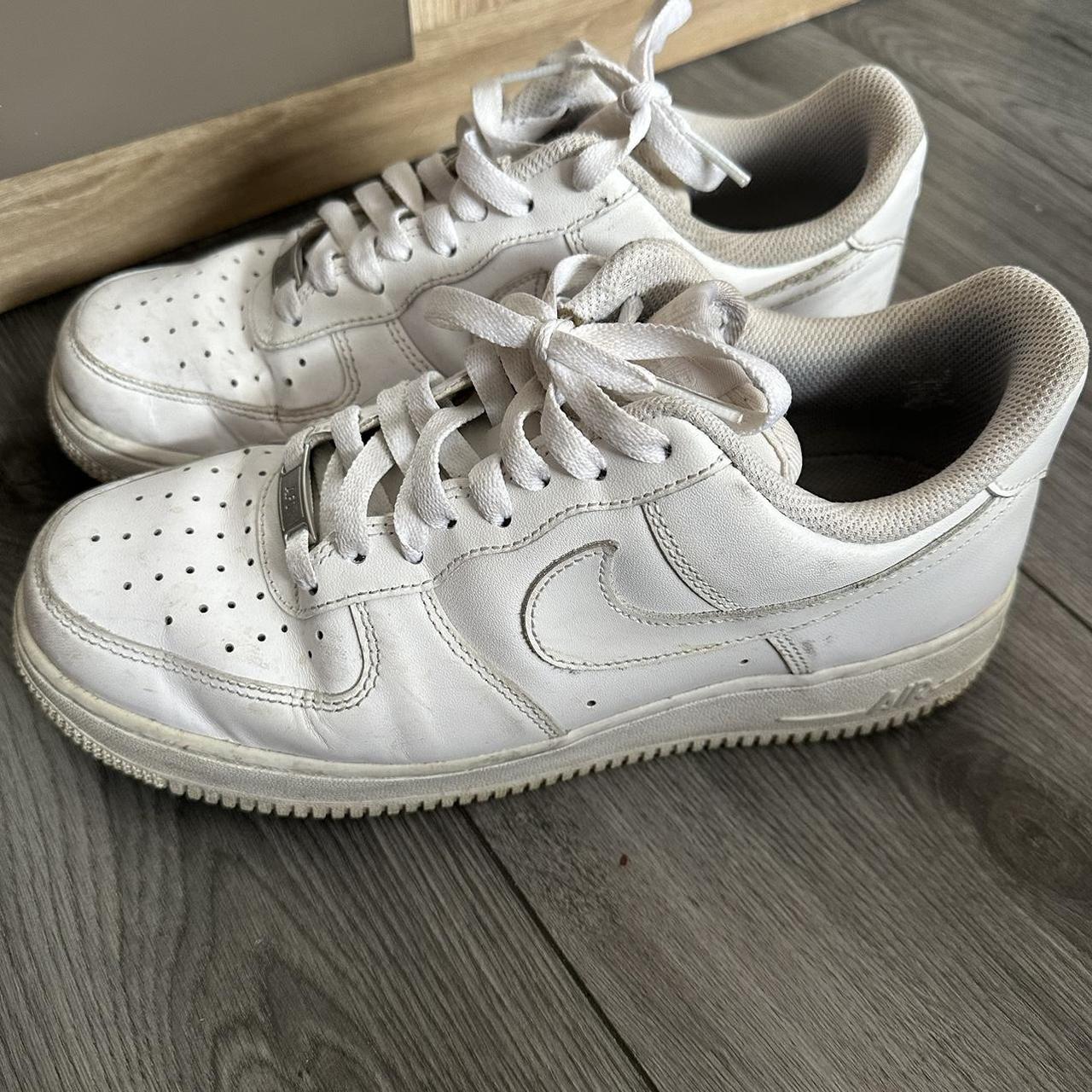 Nike Air Force, used condition, need a good clean,... - Depop