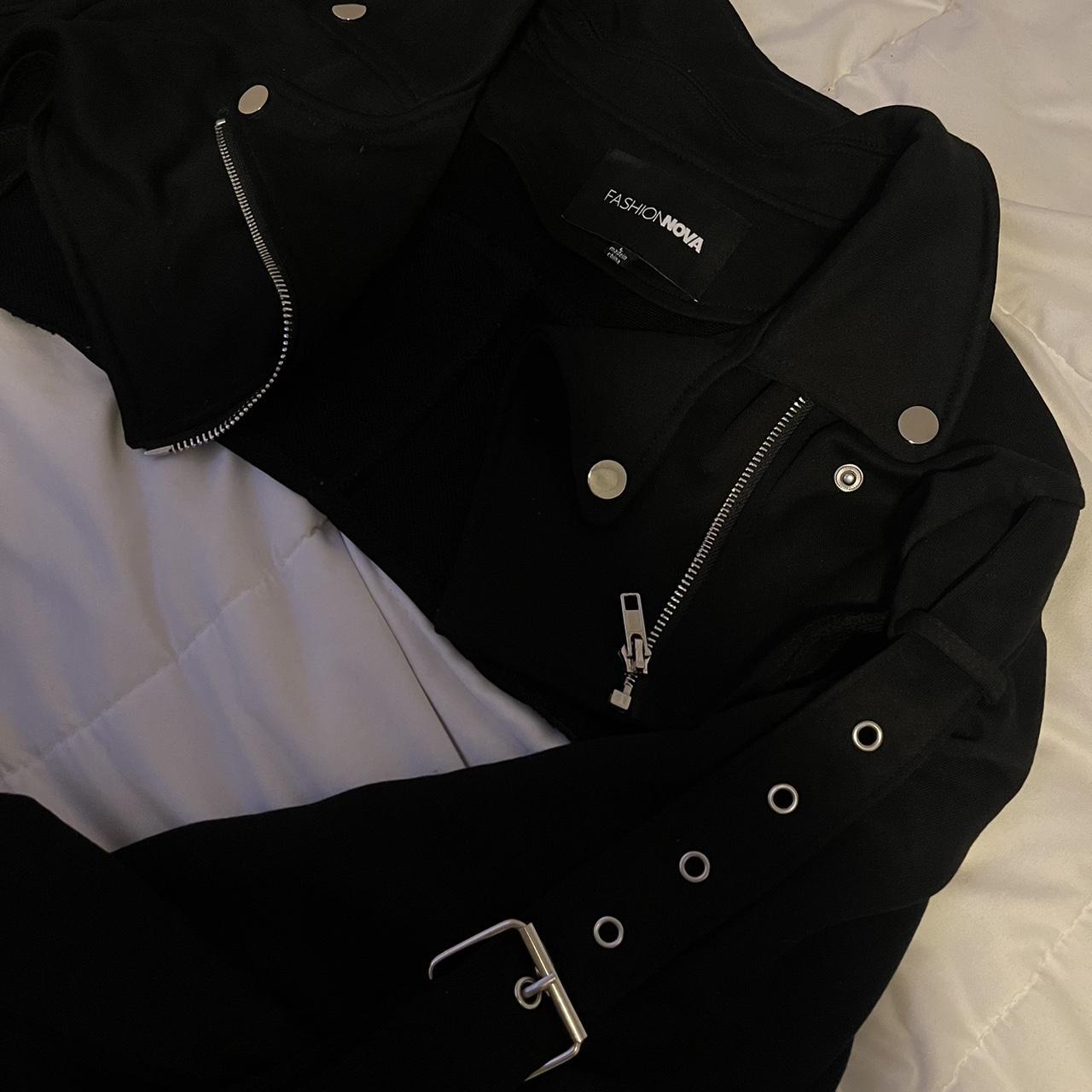 Fashion nova black outlet jacket