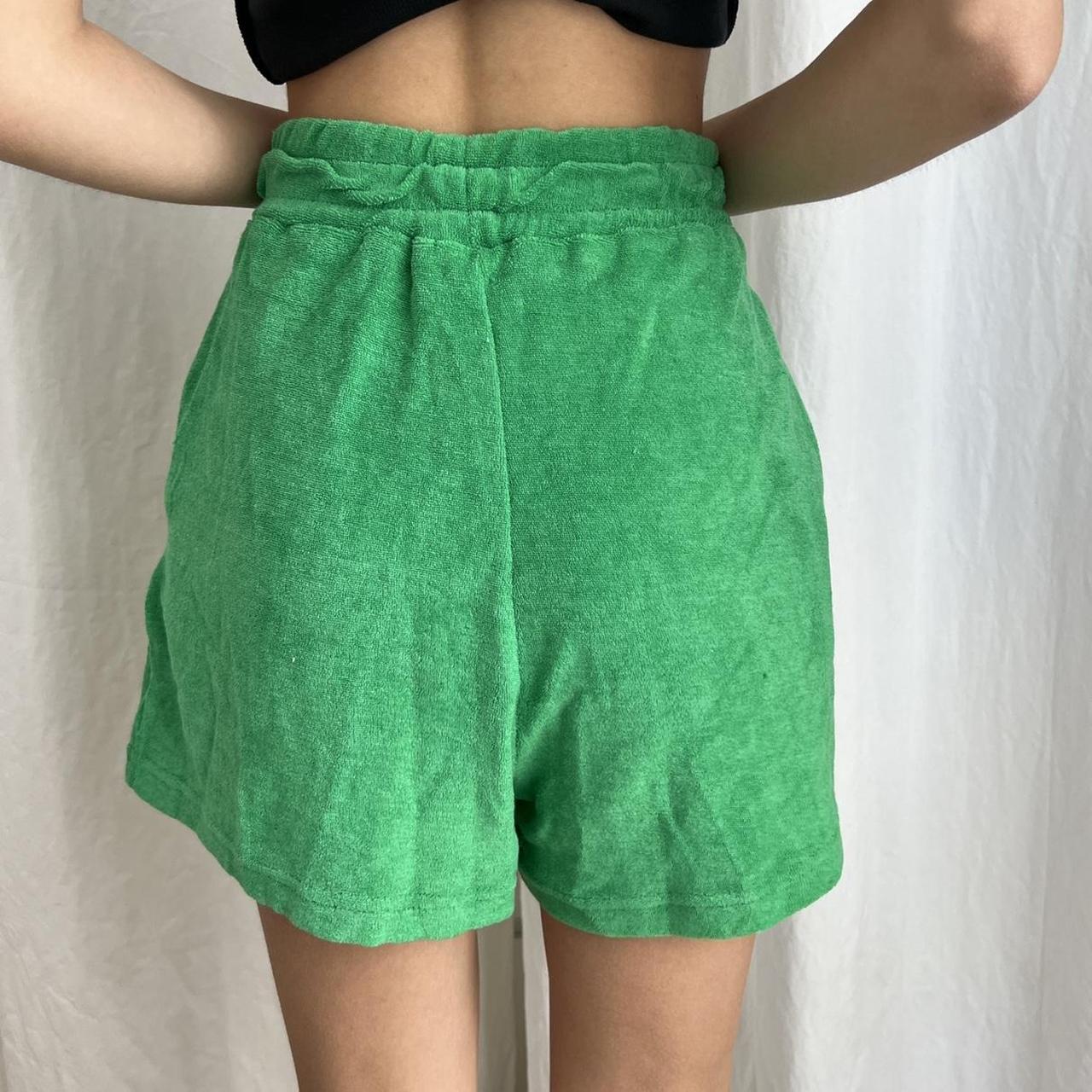 🌟green terry cloth shorts🌟 super soft and... - Depop