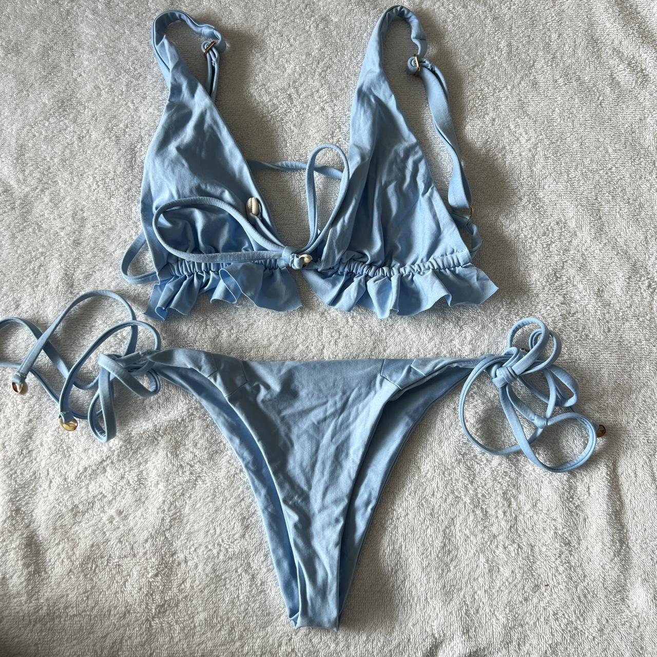 Women's Blue Bikinis-and-tankini-sets | Depop