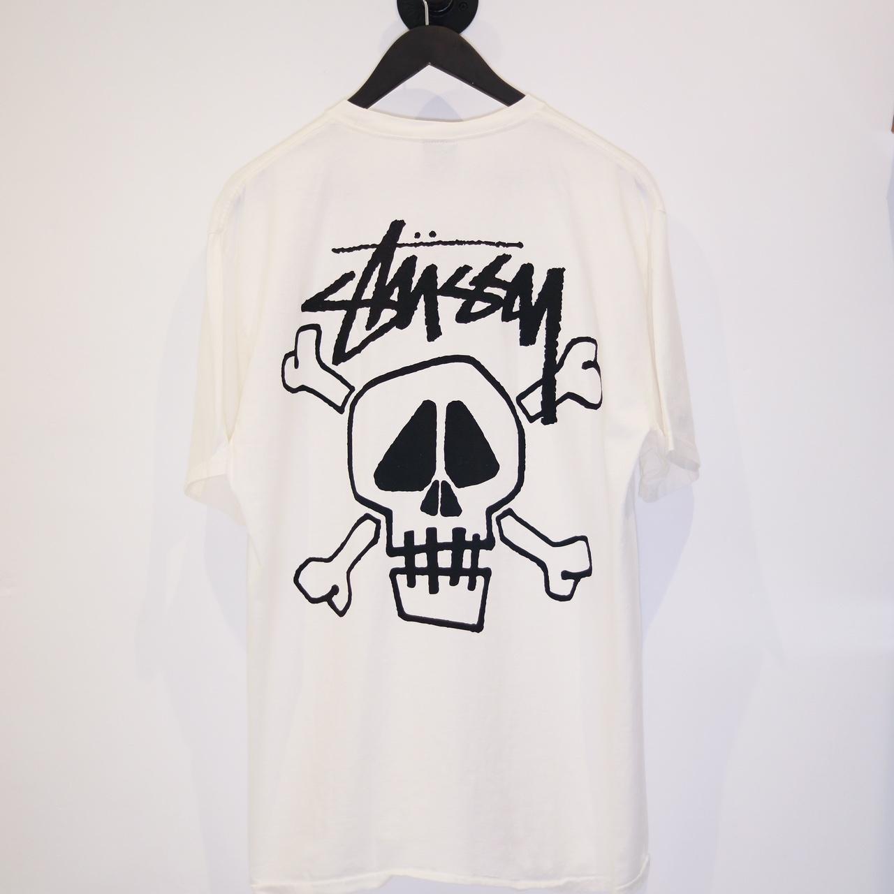 Stussy Skull Bones Pigment Dyed Tee 100% original... - Depop