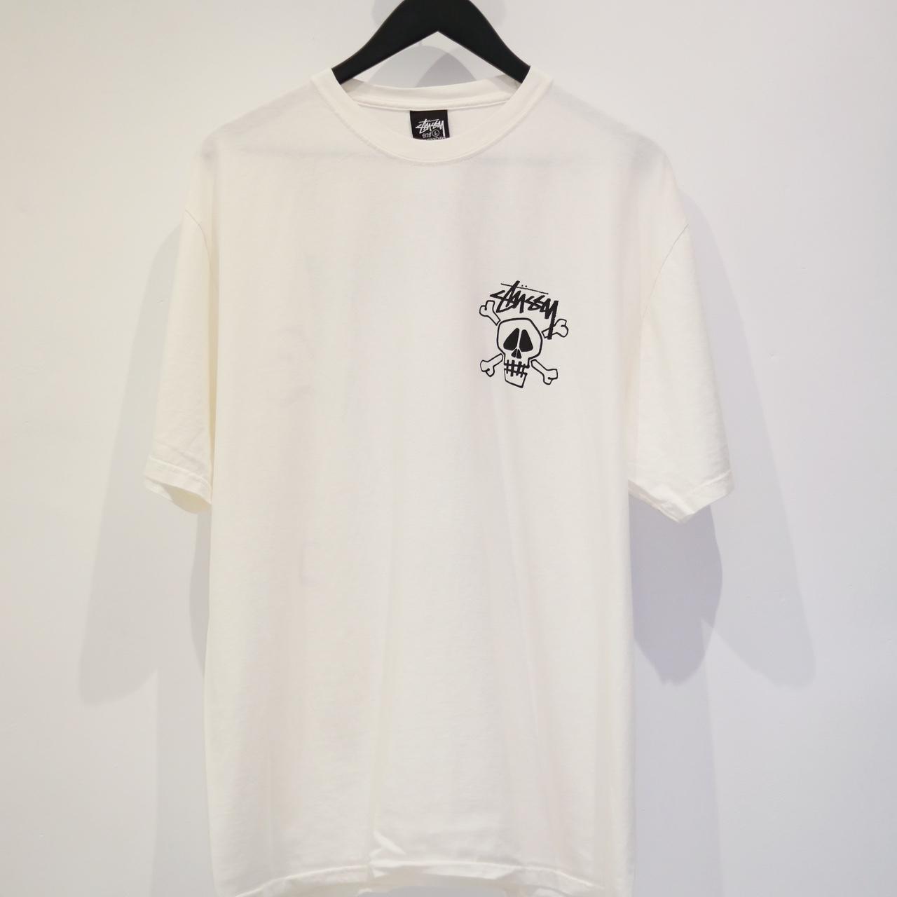 Stussy Skull Bones Pigment Dyed Tee 100% original... - Depop