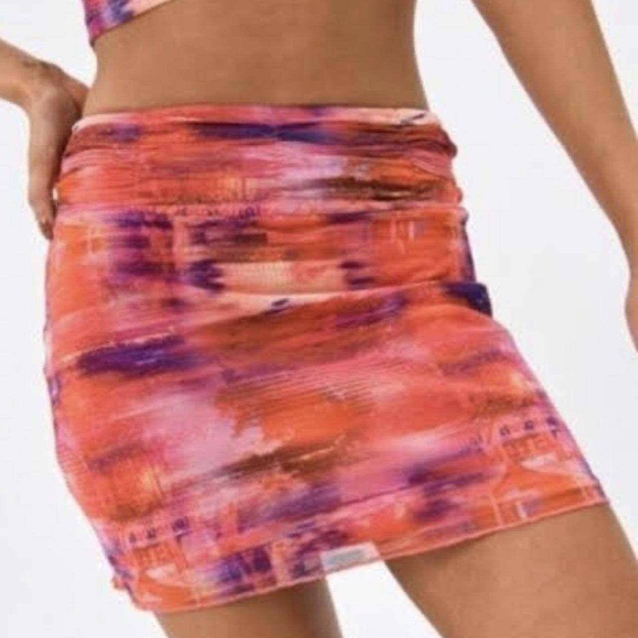 Glassons pink mesh set Top size small Skirt size Depop