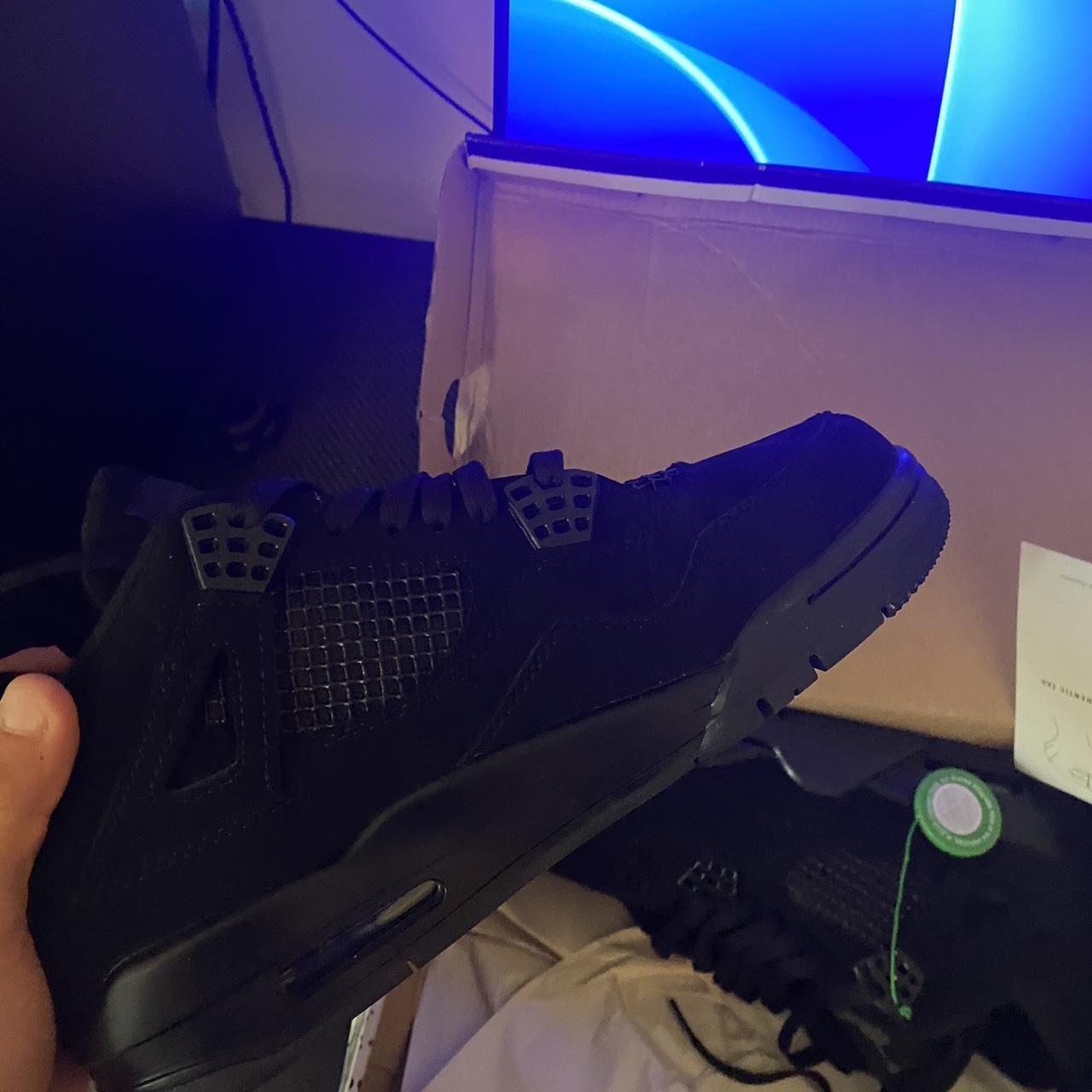 JORDAN 4 BLACK CATS!! BRAND NEW IN THE BOX jordan... Depop