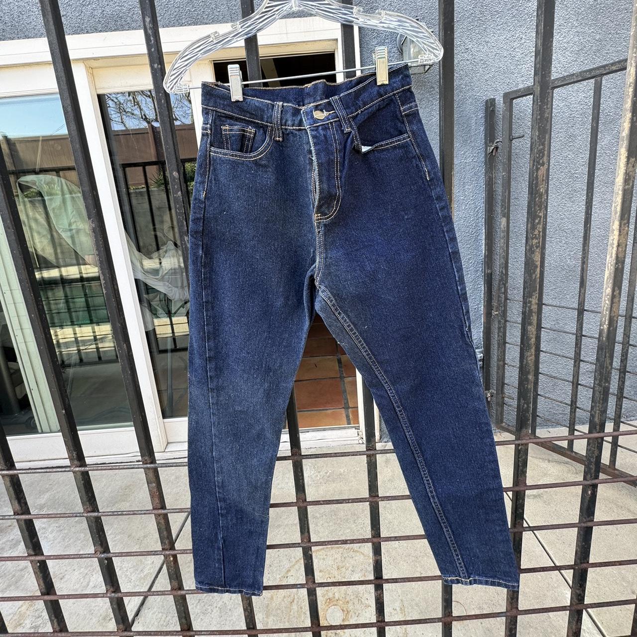 No brand high waisted mom jeans