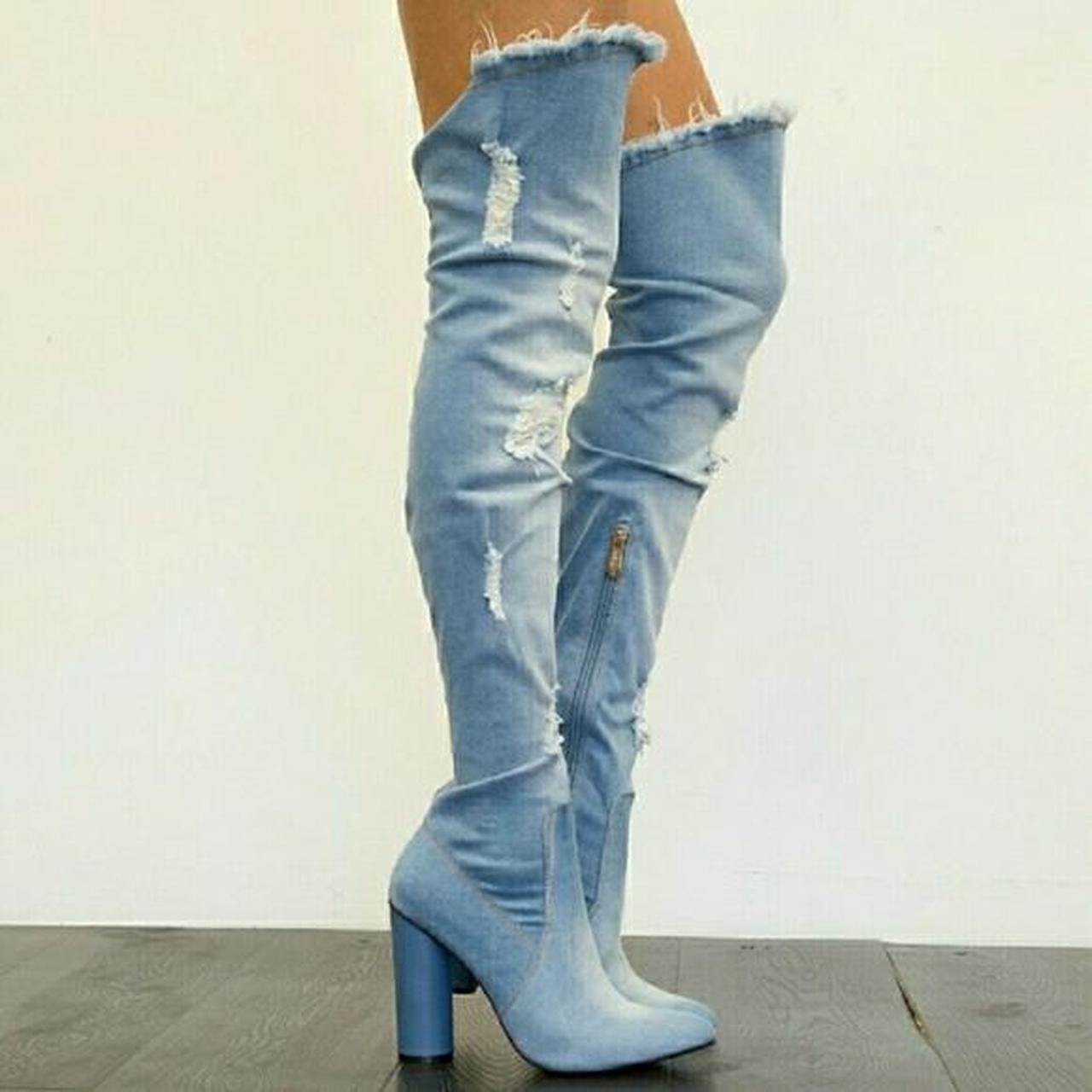 Cape robbin hot sale denim heels