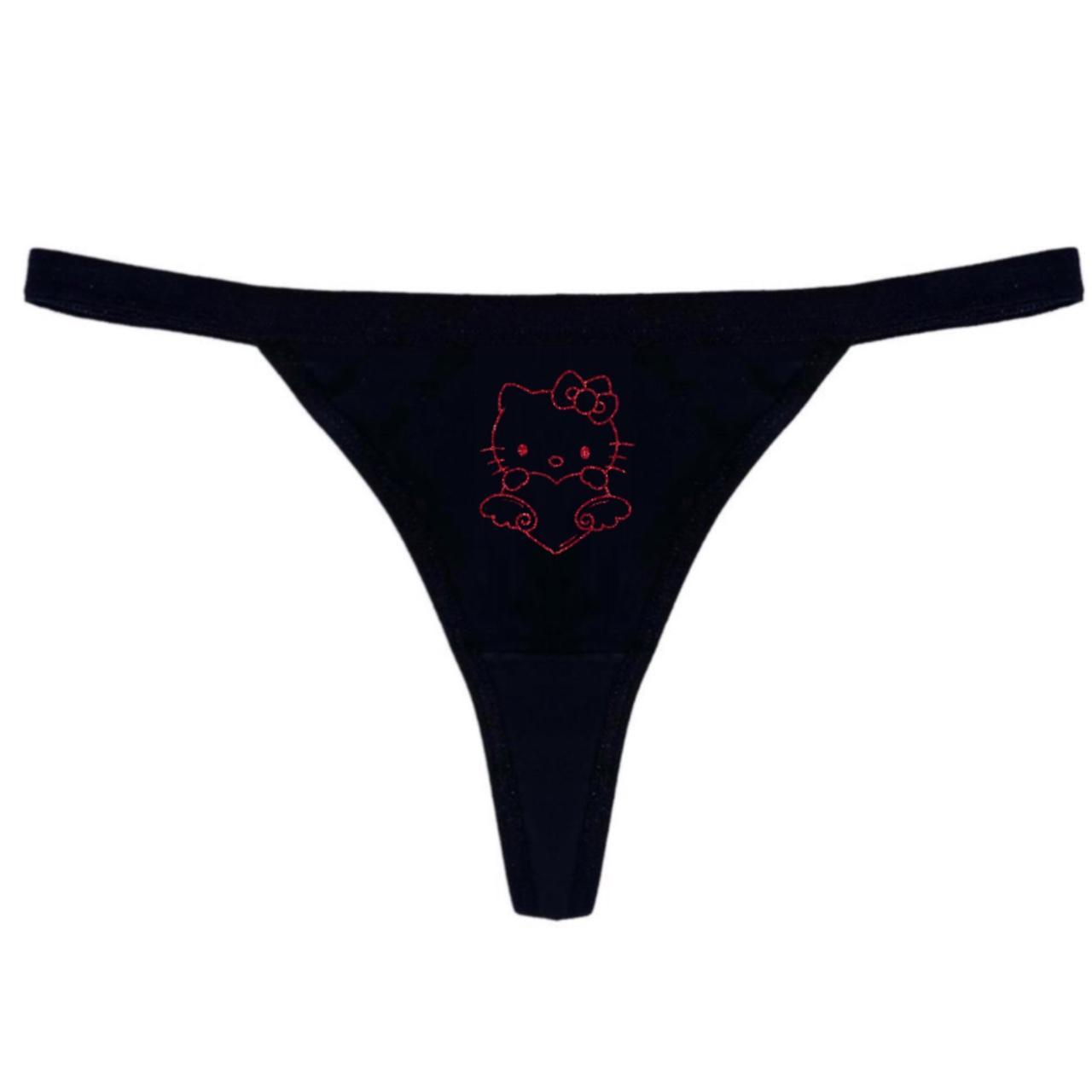 Women's Red and Black Panties | Depop