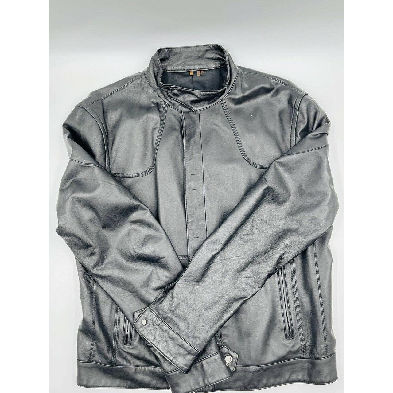 elie tahari lamb leather jacket