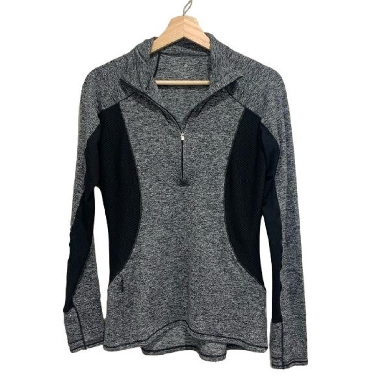 Athleta Women's Black and Grey Jacket Depop