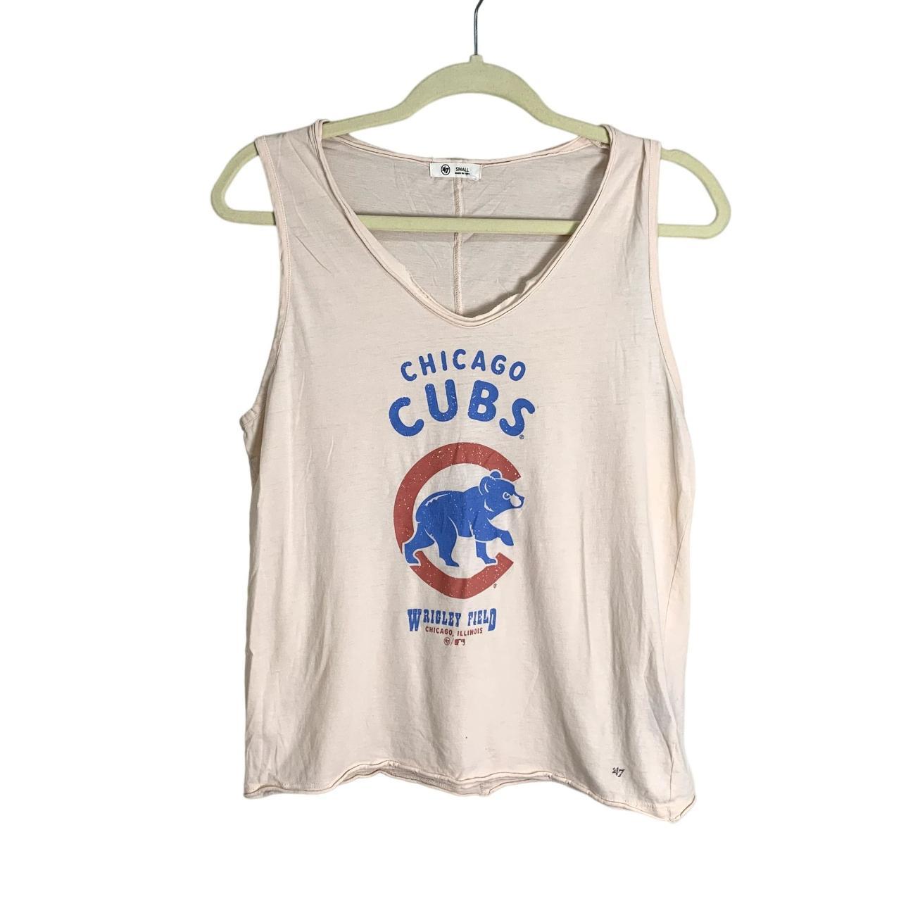 Chicago Cubs Pink Sleeveless Shirt