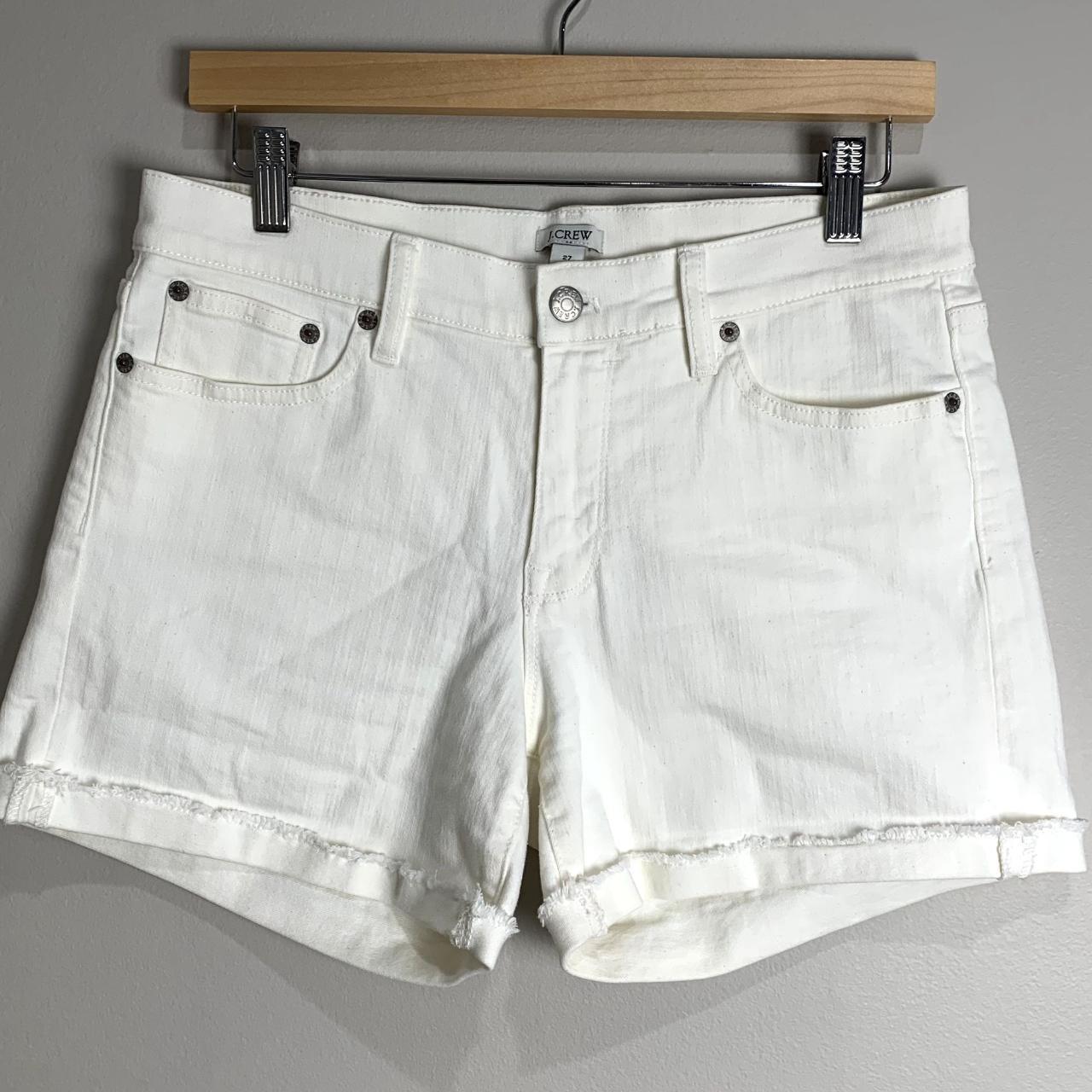 J crew white deals denim shorts