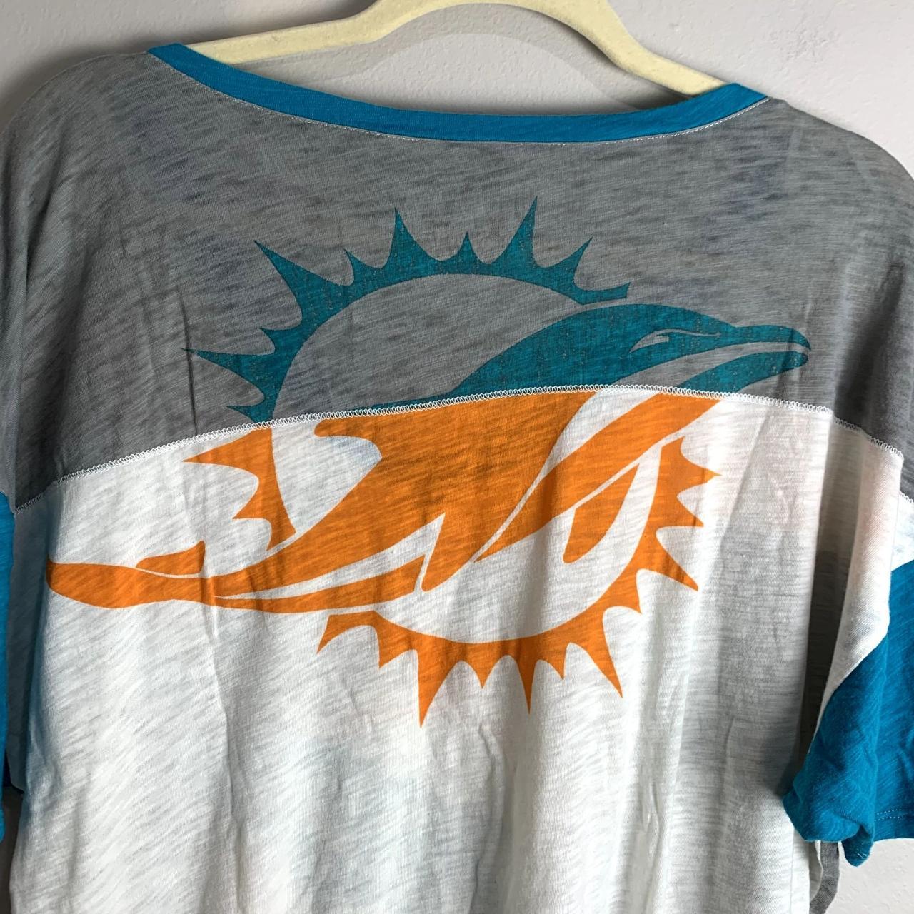 Alyssa Milano NFL Touch Collection Miami Dolphin Thermal Tee NWT M Rare