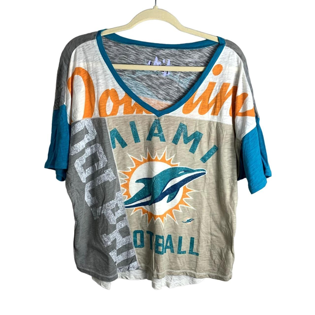 Touch Womens Miami Dolphins Sweatshirt, Grey, Medium