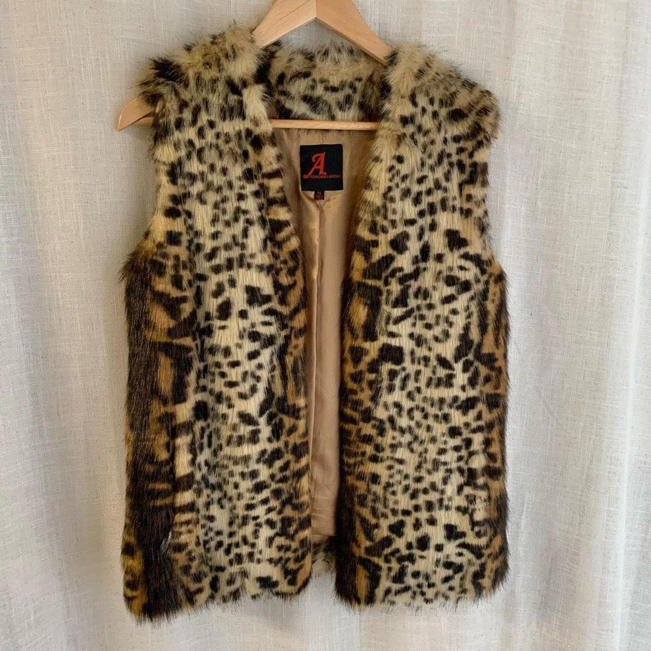 60's Leopard Fur×Suede sible Vest 60's Leopard Fur×Suede Riversible Vest Leopard Coat Mens