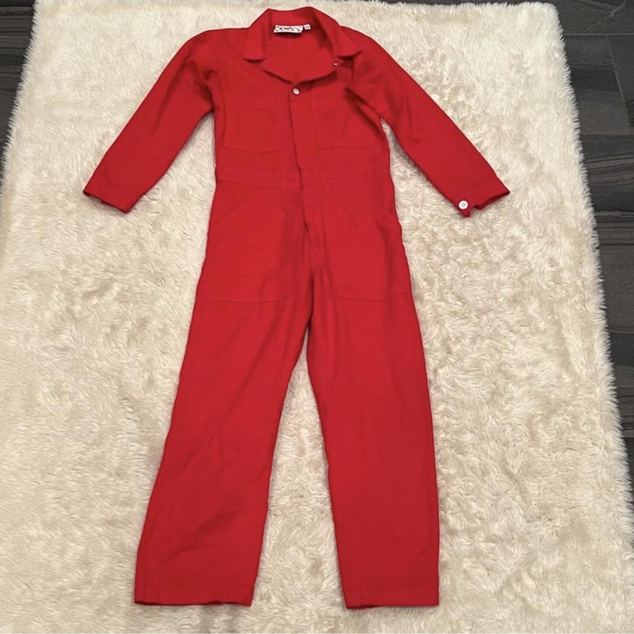 Big Bud Press Womens Red Jumpsuit Depop