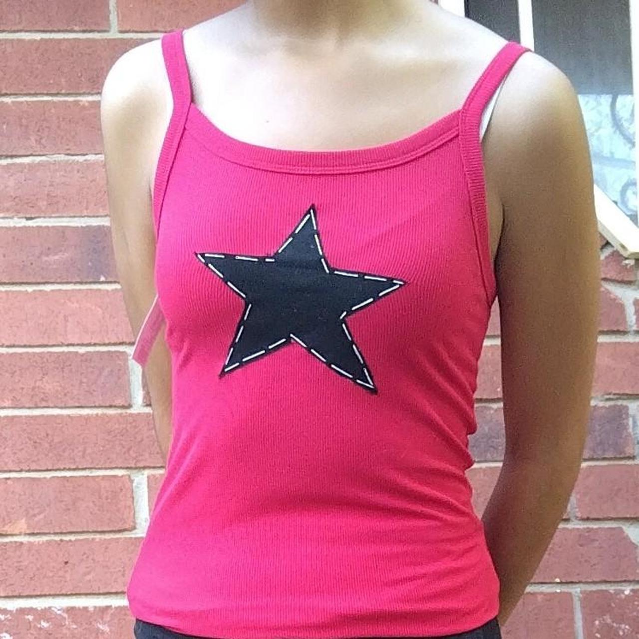 🎸 HANDMADE STAR TANK TOP 🎸 🎸 ADORABLE HANDMADE red... Depop