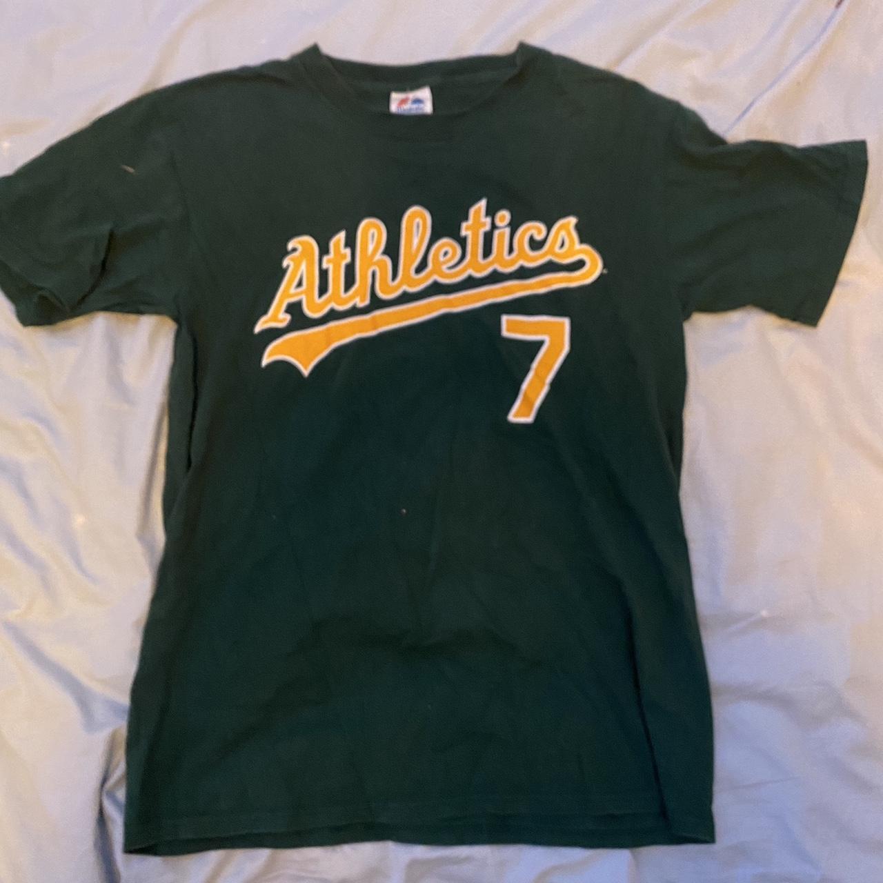 Oakland Athletics / A’s Classic green/yellow Crosby... - Depop