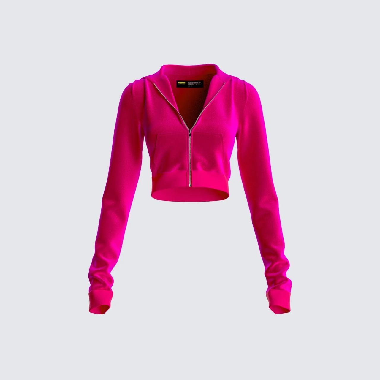 Pink Velvet Jacket Pink, cropped, and soft 😍 Stay... Depop