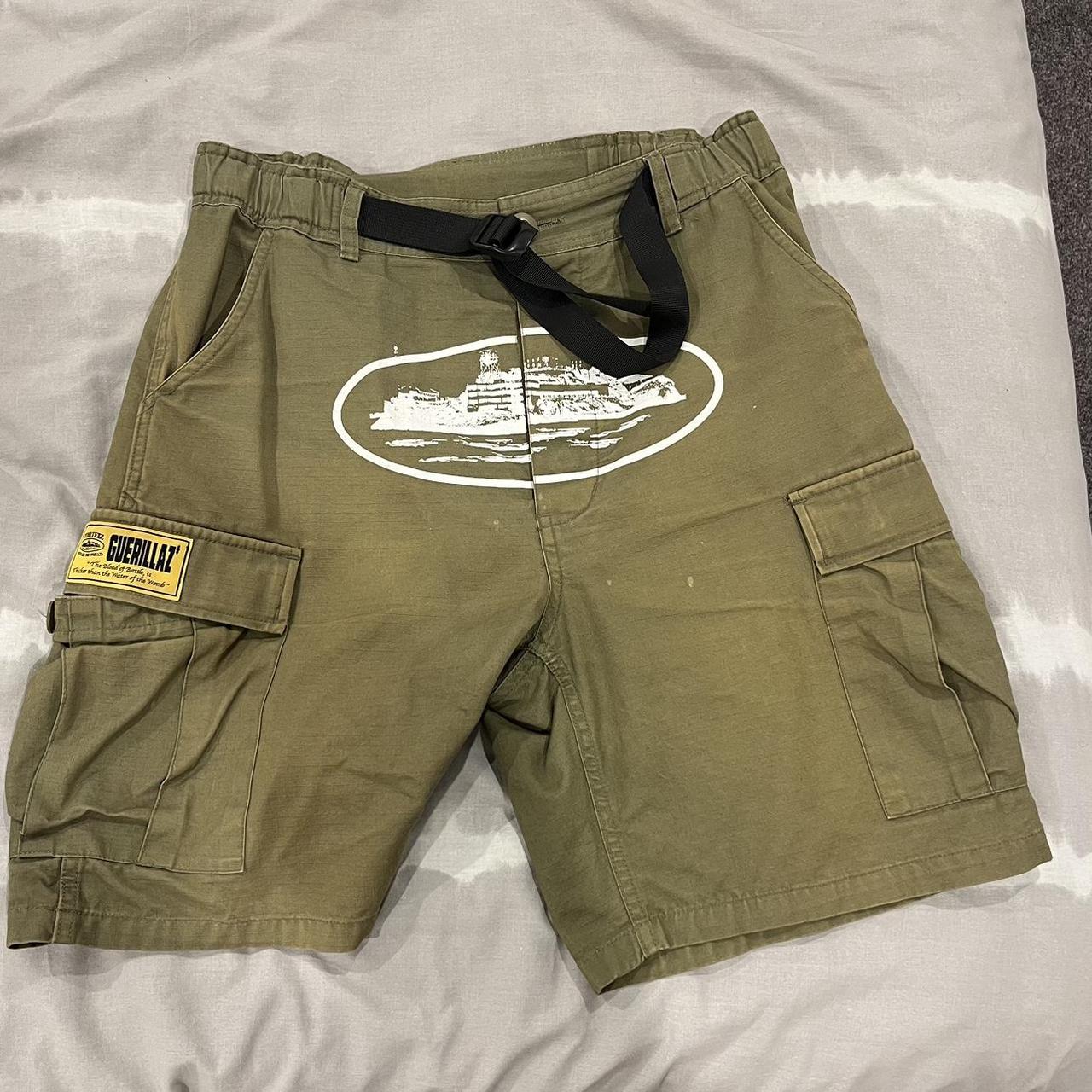 Corteiz Cargo Shorts Olive