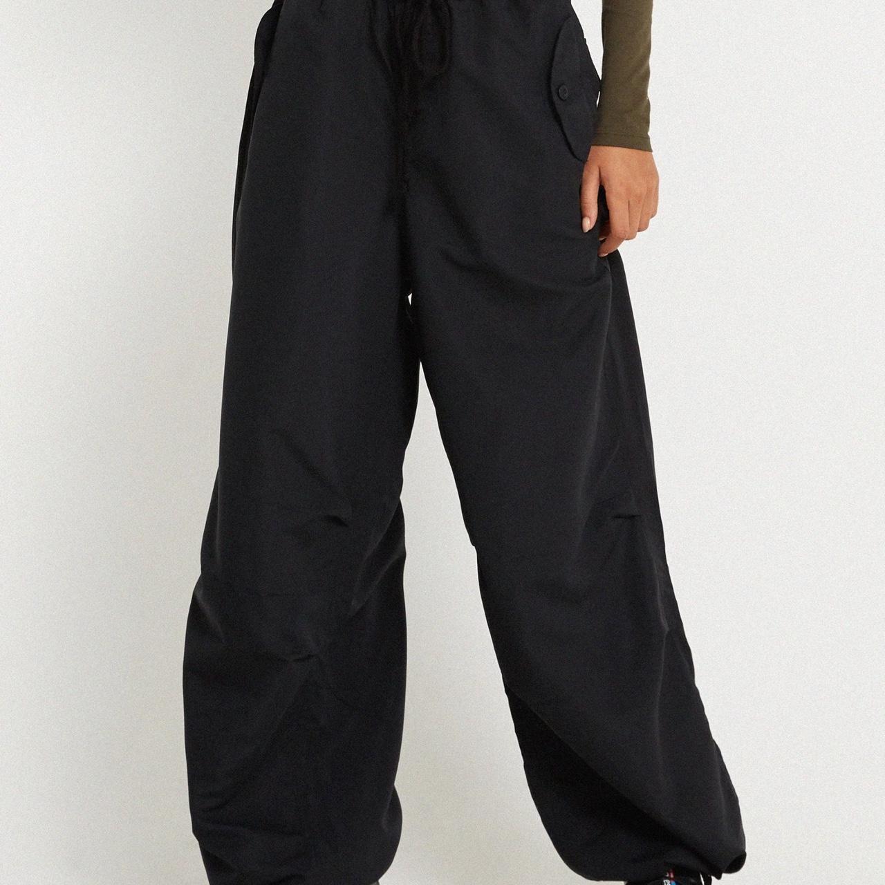 Motel chute pants in microfibre black Never been... Depop