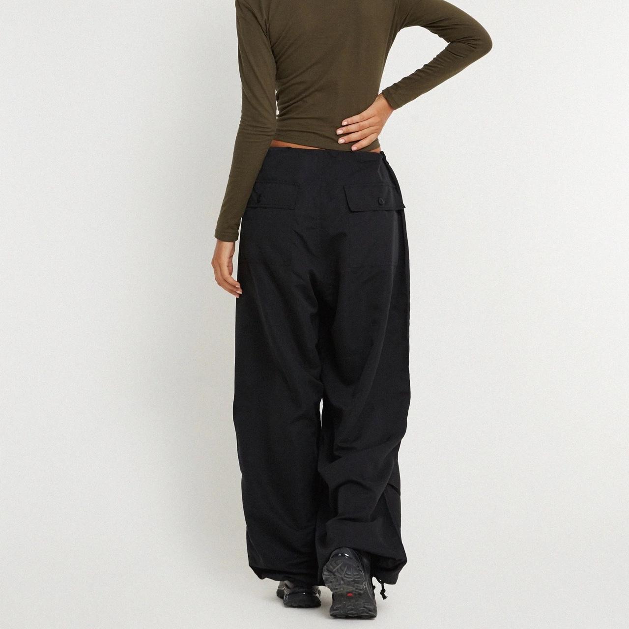 Motel chute pants in microfibre black Never been... Depop