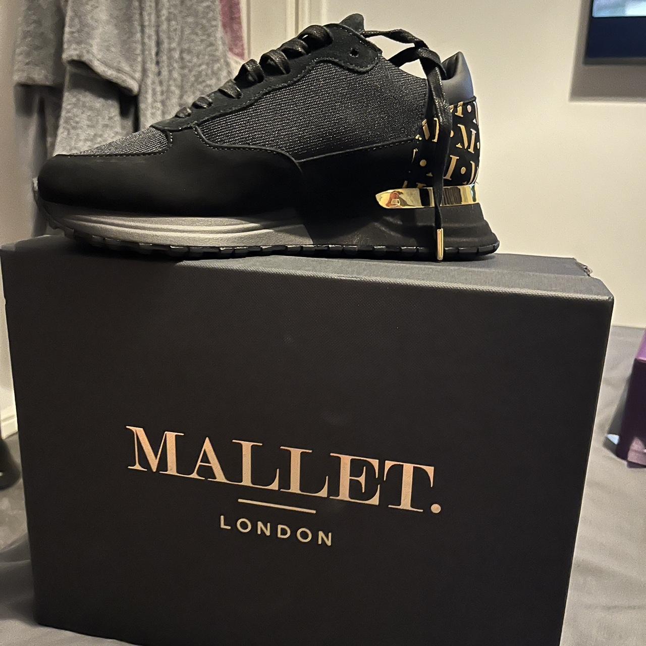 Black & gold mallet trainers Brand new - Depop