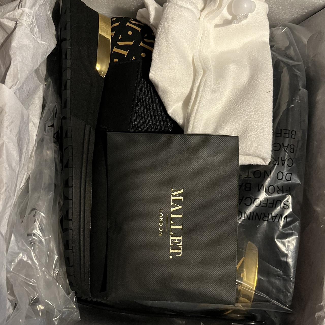 Black & gold mallet trainers Brand new - Depop